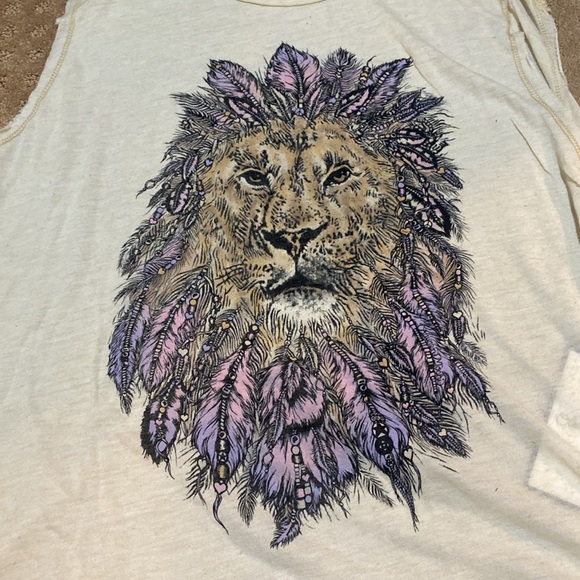 New with tags Lauren Moshi Printed tank - Picture 3 of 5